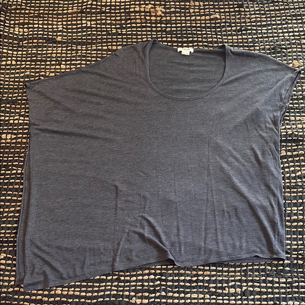 Helmut Lang Gray Sleeveless Boxy T-Shirt